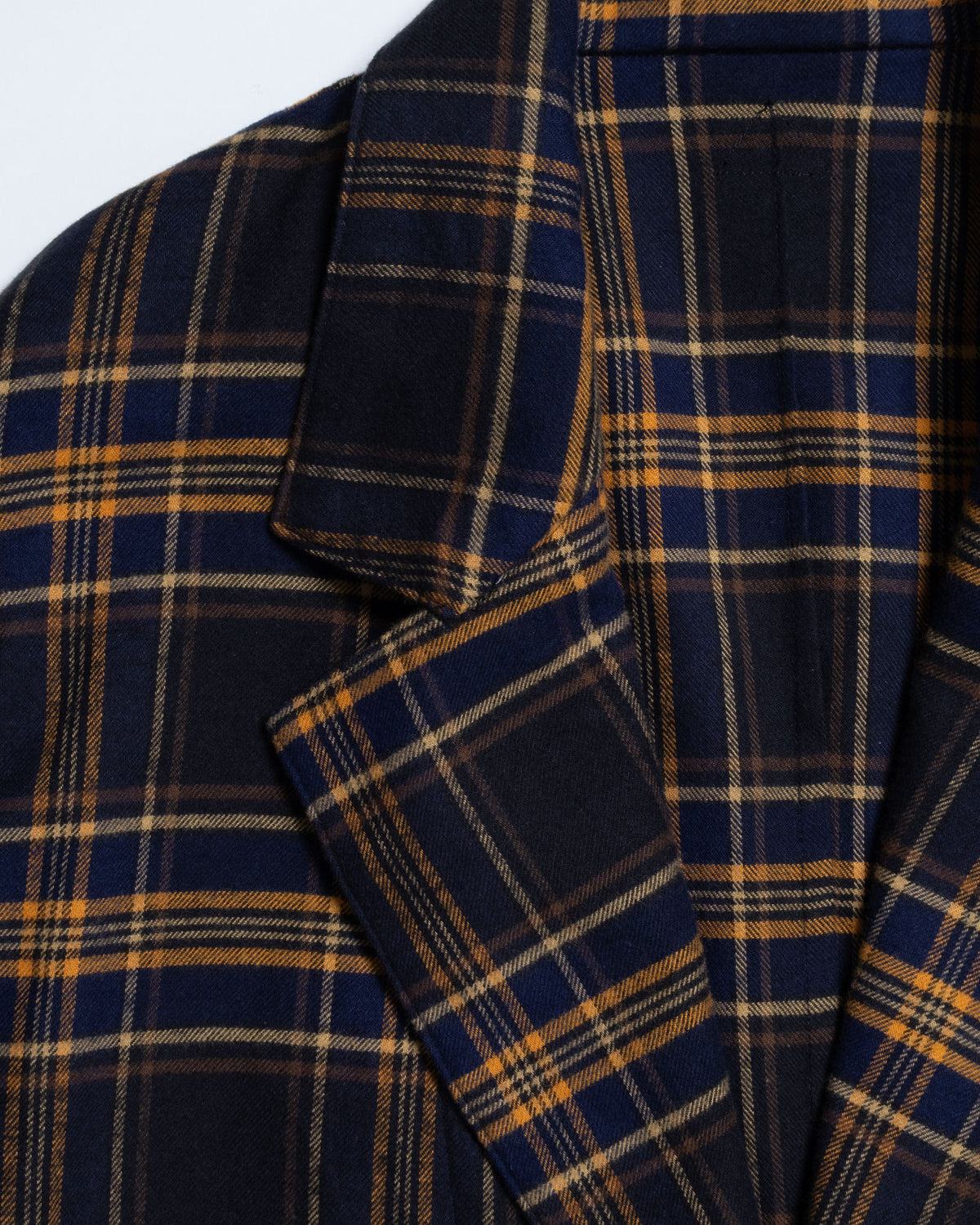 COVERALL JKT FLANNEL CHECK - NVY x YLW