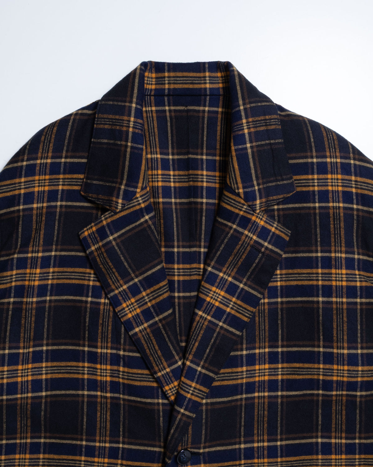 COVERALL JKT FLANNEL CHECK - NVY x YLW