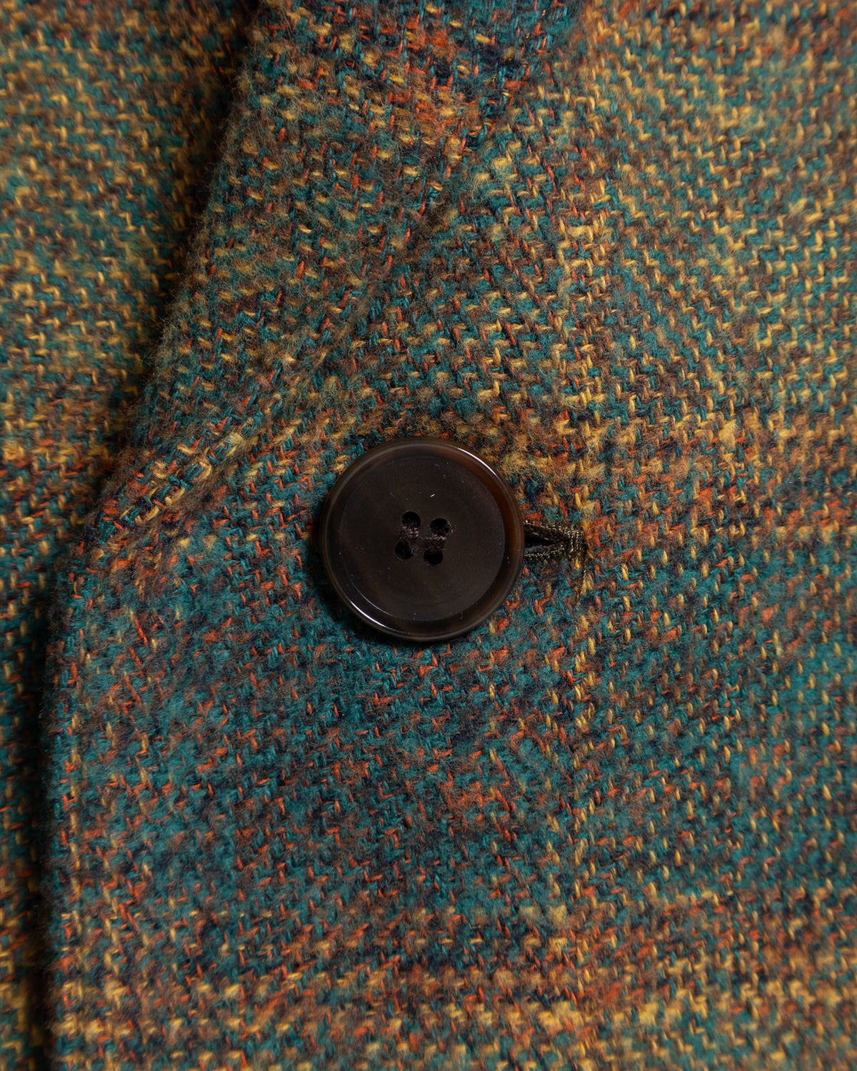 COVERALL JKT CHECK COTTON TWEED - GRN x YLW