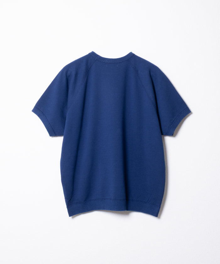 HERILL】CREWNECK SWEATSHIRTS S/S - NAVY / ヘリル クルーネック 半袖