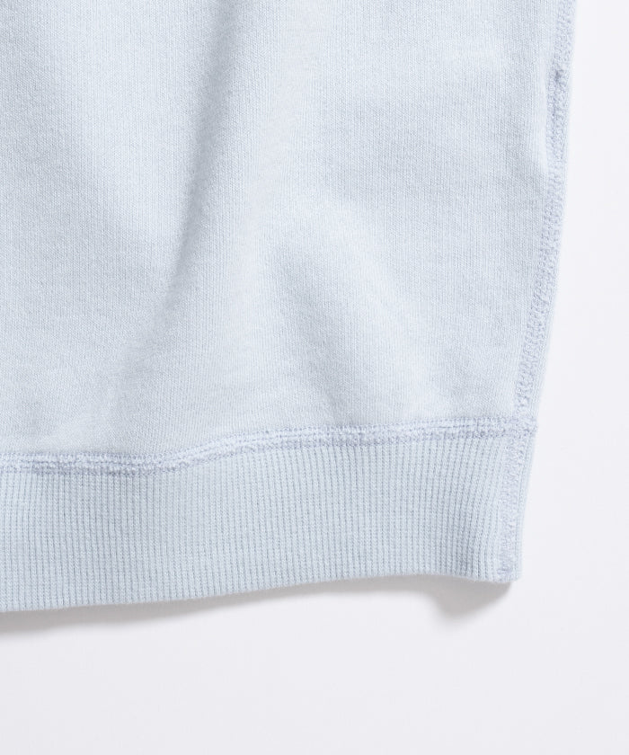 【HERILL】CREWNECK SWEATSHIRTS S/S - SAX / ヘリル クルーネック 半袖スウェットシャツ サックスブルー 2026ss 2026春夏 正規取扱店 神奈川 鎌倉 オンラインショップ 通販