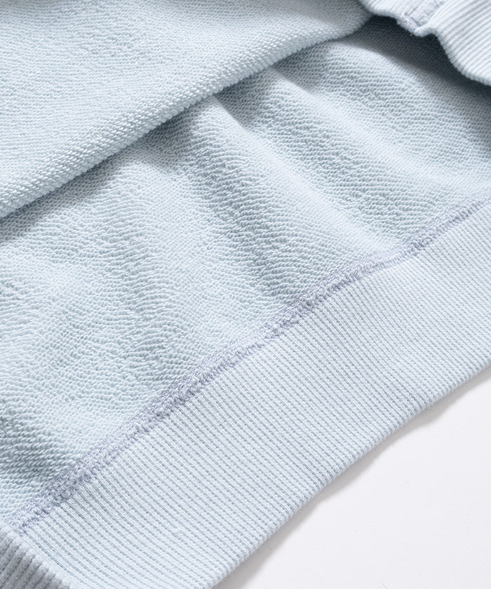 【HERILL】CREWNECK SWEATSHIRTS S/S - SAX / ヘリル クルーネック 半袖スウェットシャツ サックスブルー 2026ss 2026春夏 正規取扱店 神奈川 鎌倉 オンラインショップ 通販