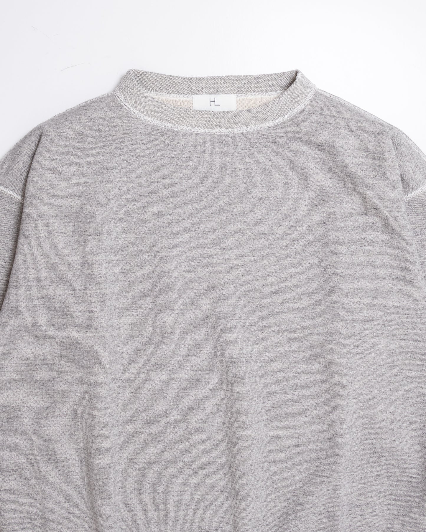 【HERILL】CREWNECK SWEATSHIRTS - TOPGRAY / ヘリル クルーネック スウェットシャツ メンズ レディース 2026aw 2026秋冬 正規取扱店 神奈川 鎌倉 ARZACH KAMAKURA オンラインショップ 通販