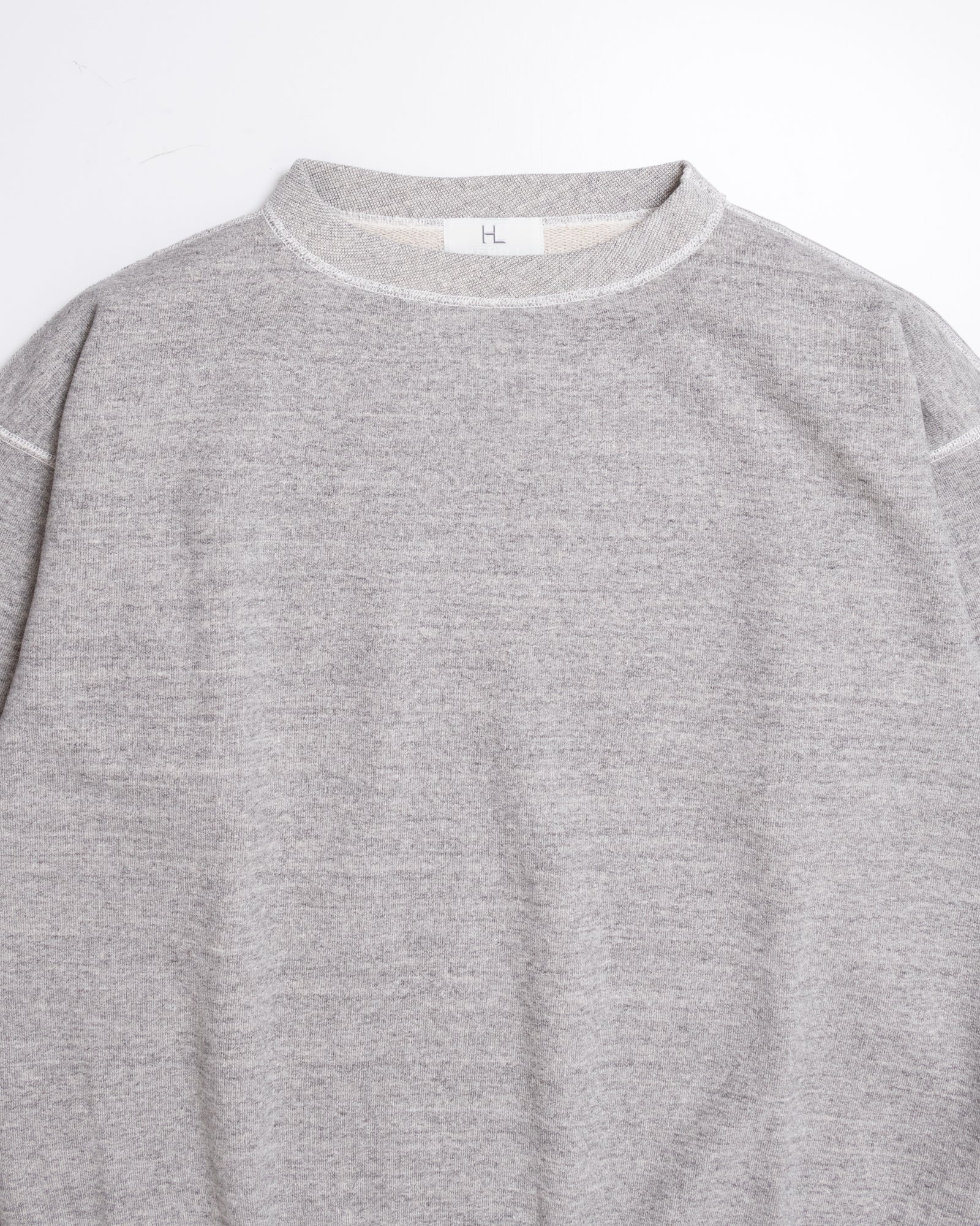 【HERILL】CREWNECK SWEATSHIRTS - TOPGRAY / ヘリル クルーネック スウェットシャツ メンズ レディース 2026aw 2026秋冬 正規取扱店 神奈川 鎌倉 ARZACH KAMAKURA オンラインショップ 通販