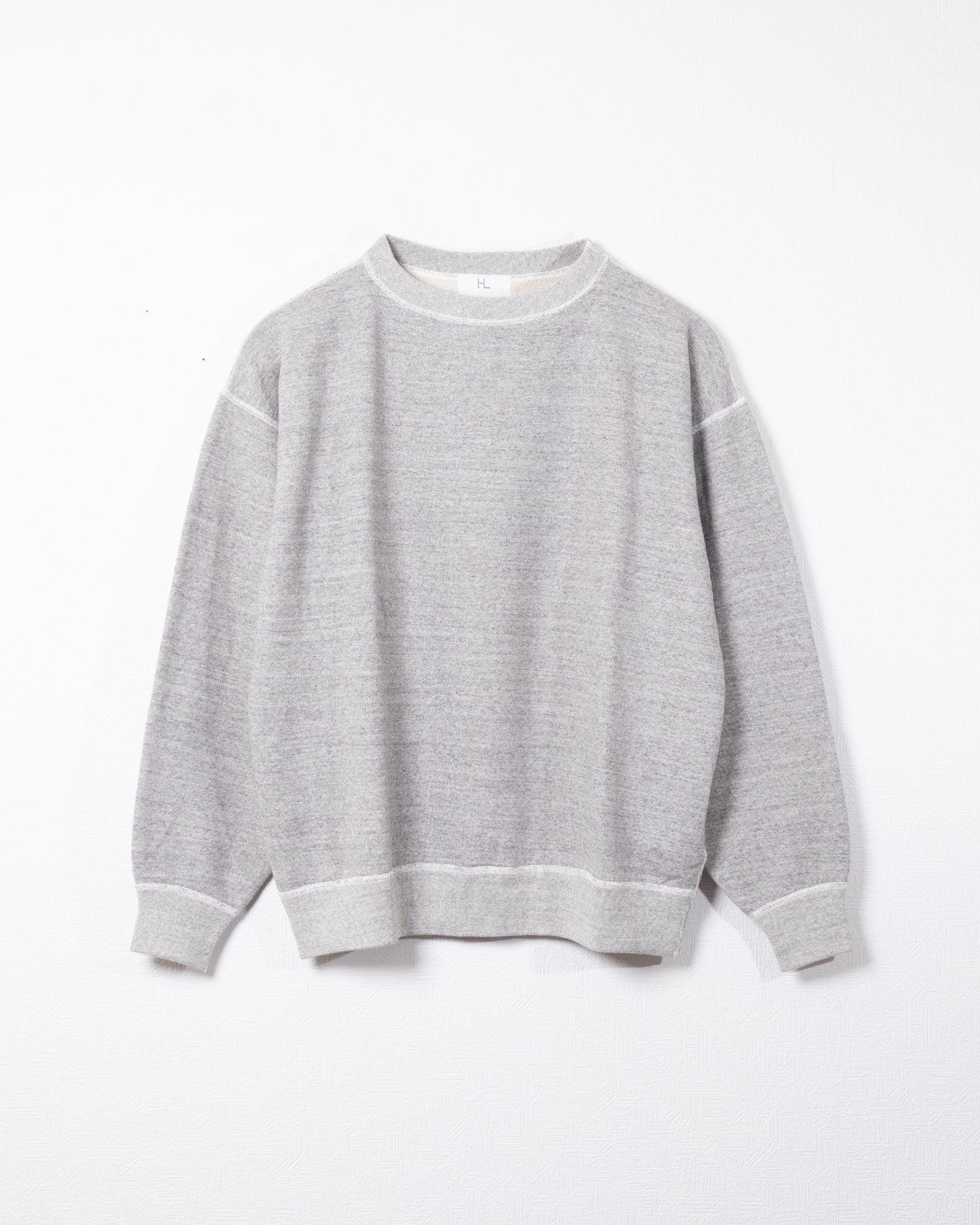 【HERILL】CREWNECK SWEATSHIRTS - TOPGRAY / ヘリル クルーネック スウェットシャツ メンズ レディース 2026aw 2026秋冬 正規取扱店 神奈川 鎌倉 ARZACH KAMAKURA オンラインショップ 通販