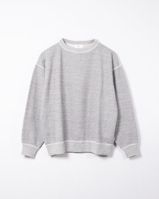 【HERILL】CREWNECK SWEATSHIRTS - TOPGRAY / ヘリル クルーネック スウェットシャツ メンズ レディース 2026aw 2026秋冬 正規取扱店 神奈川 鎌倉 ARZACH KAMAKURA オンラインショップ 通販