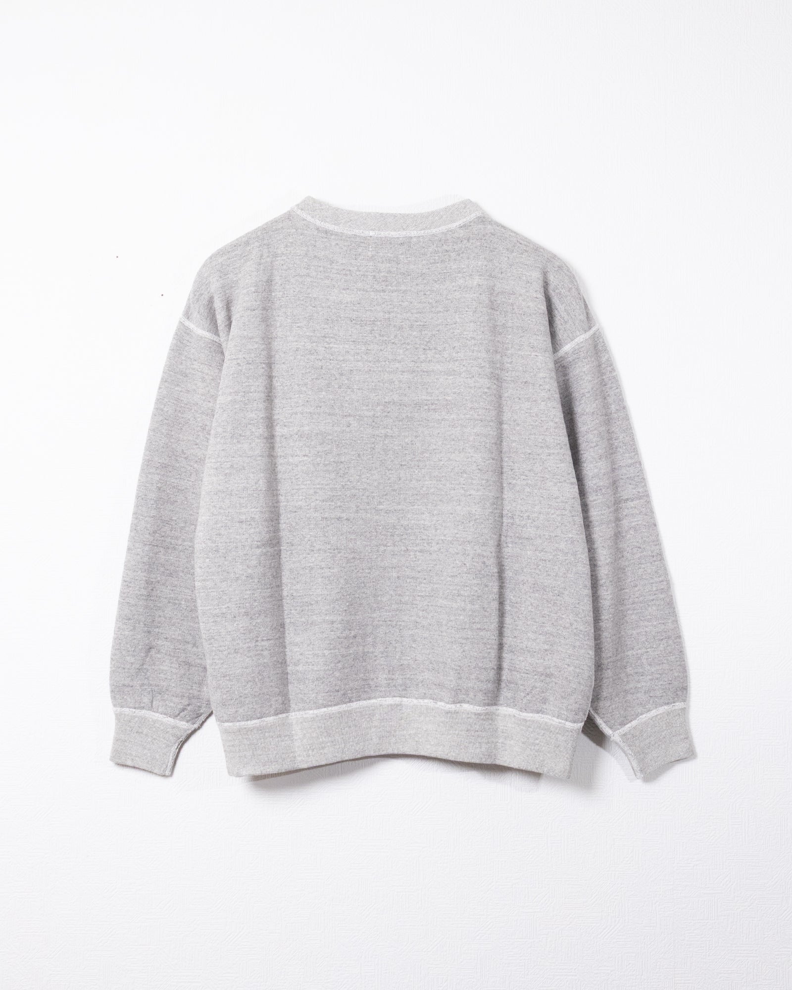 【HERILL】CREWNECK SWEATSHIRTS - TOPGRAY / ヘリル クルーネック スウェットシャツ メンズ レディース 2026aw 2026秋冬 正規取扱店 神奈川 鎌倉 ARZACH KAMAKURA オンラインショップ 通販