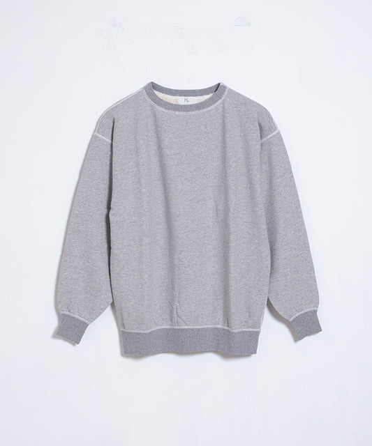 【HERILL】CREW NECK SWEAT SHIRTS - TOP GREY / ヘリル クルーネック スウェットシャツ トップグレー 2025AW 2025秋冬 正規取扱店 神奈川 鎌倉 オンラインショップ 通販
