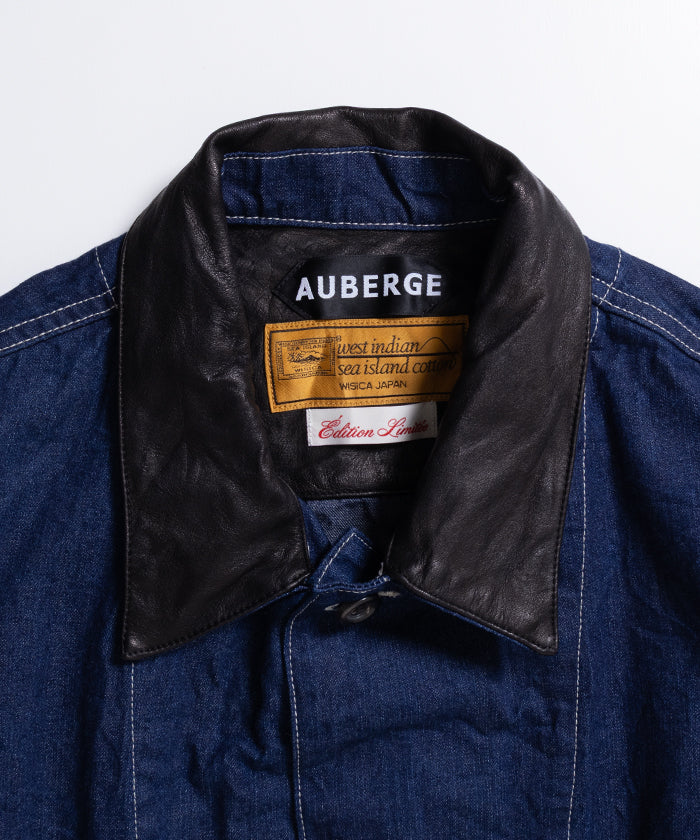 【AUBERGE】DAVID / オーベルジュ デニムカバーオール カリビアンシーアイランドコットン 2026ss 2026春夏 正規取扱店 神奈川 鎌倉 ARZACH KAMAKURA オンラインショップ 通販