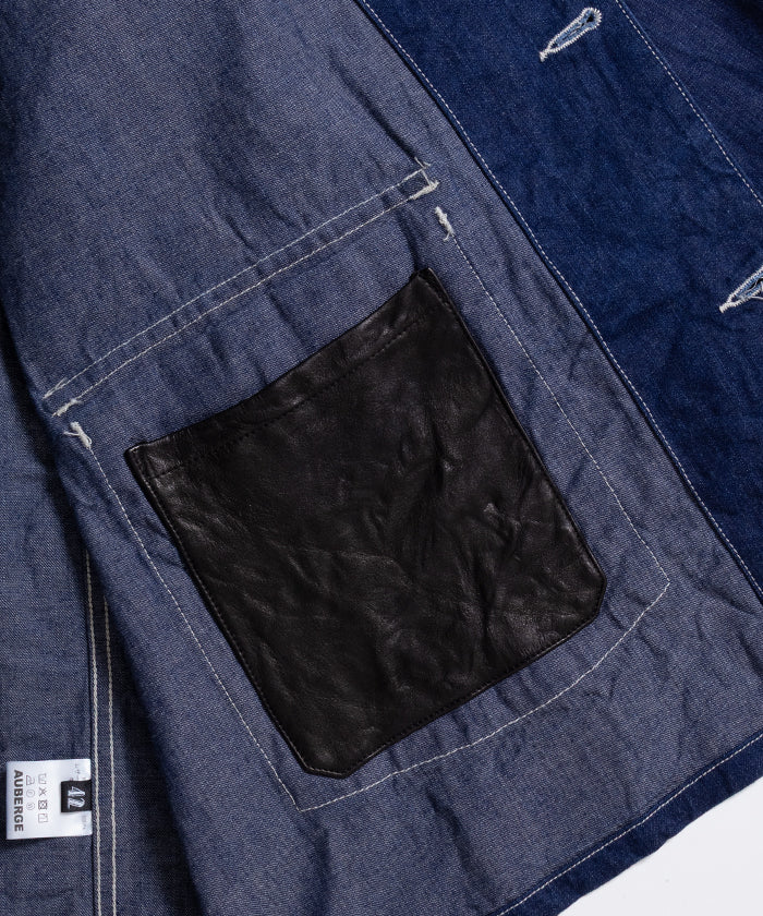 【AUBERGE】DAVID / オーベルジュ デニムカバーオール カリビアンシーアイランドコットン 2026ss 2026春夏 正規取扱店 神奈川 鎌倉 ARZACH KAMAKURA オンラインショップ 通販