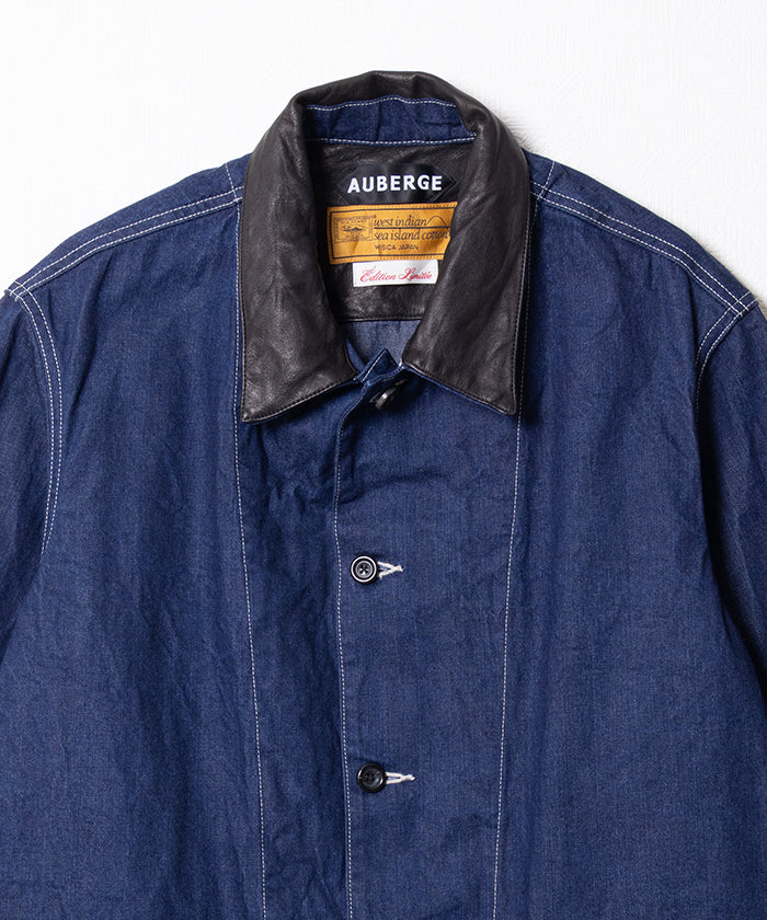 【AUBERGE】DAVID / オーベルジュ デニムカバーオール カリビアンシーアイランドコットン 2026ss 2026春夏 正規取扱店 神奈川 鎌倉 ARZACH KAMAKURA オンラインショップ 通販