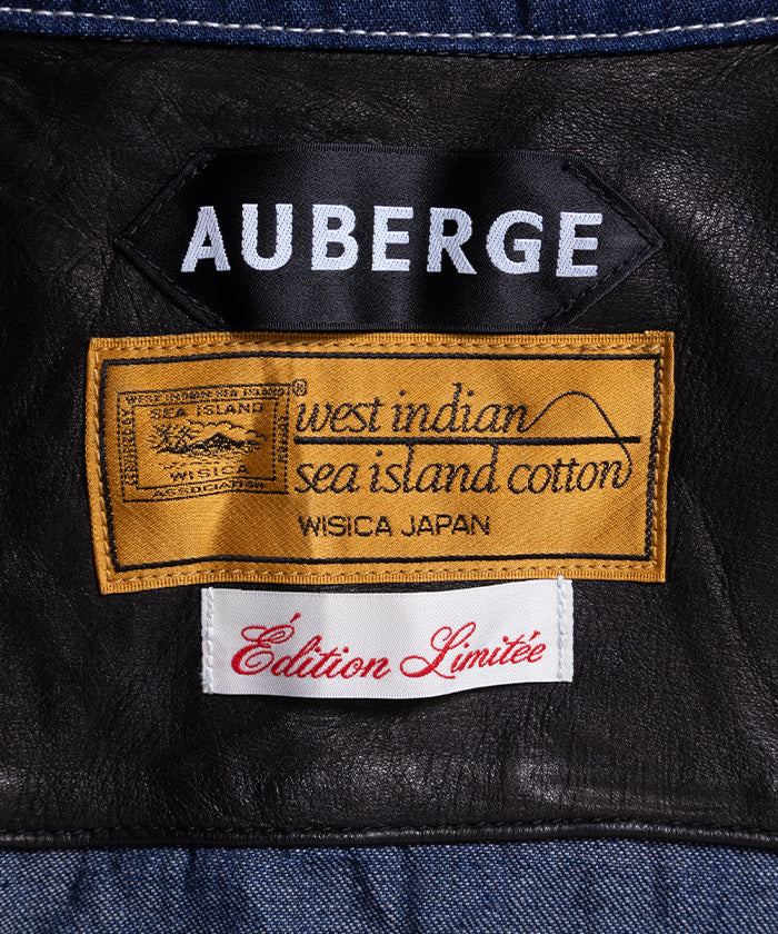 【AUBERGE】DAVID / オーベルジュ デニムカバーオール カリビアンシーアイランドコットン 2026ss 2026春夏 正規取扱店 神奈川 鎌倉 ARZACH KAMAKURA オンラインショップ 通販