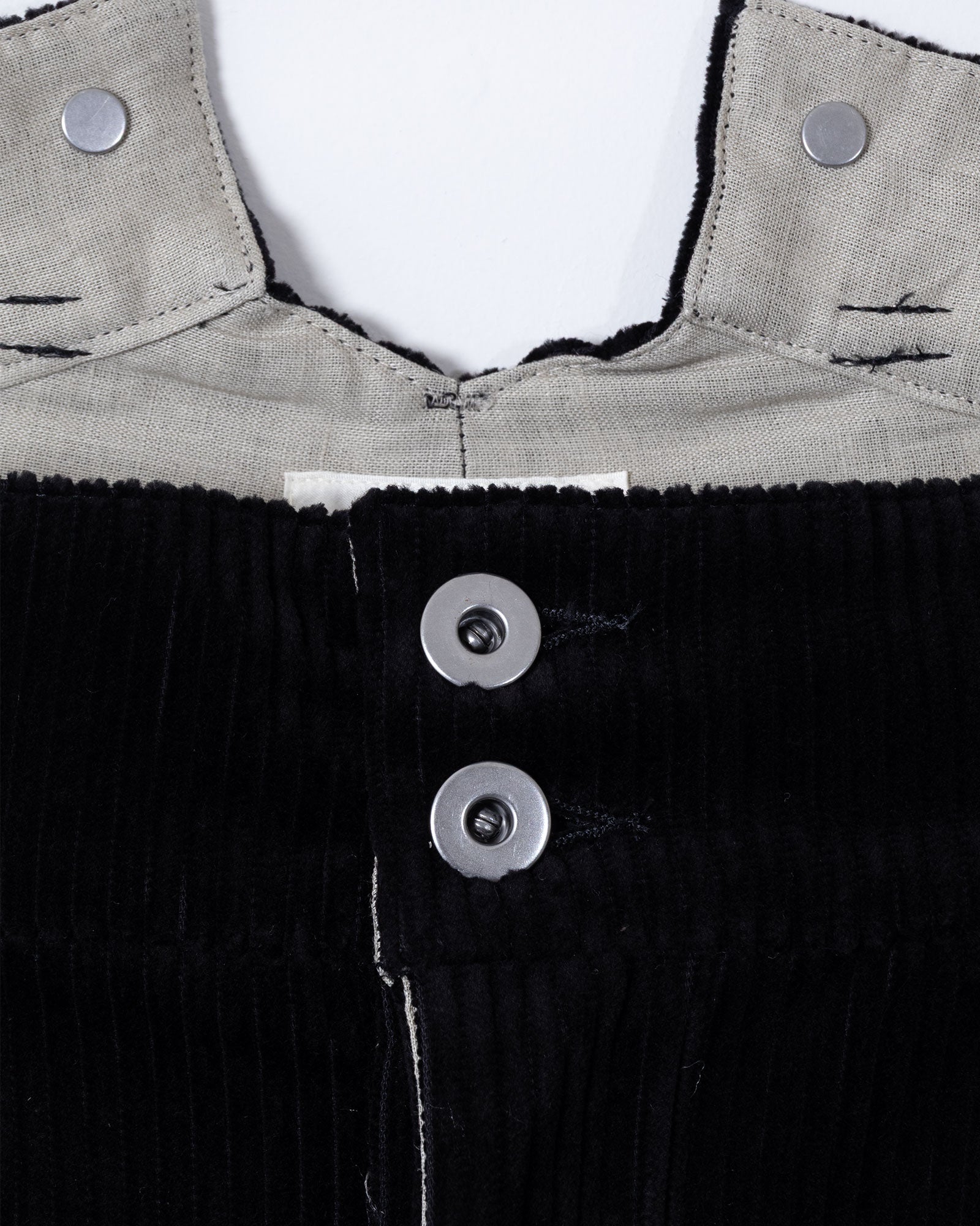 INTÉRIM DEADSTOCK WIDE CORDUROY BOURGERON ウエスト シンチバック ディテール