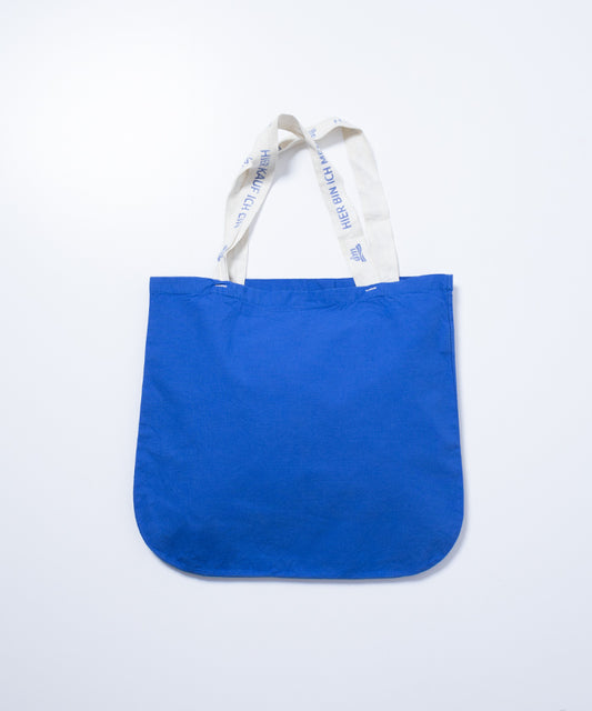 VINTAGE DM COTTON REUSABLE BAG - BLUE