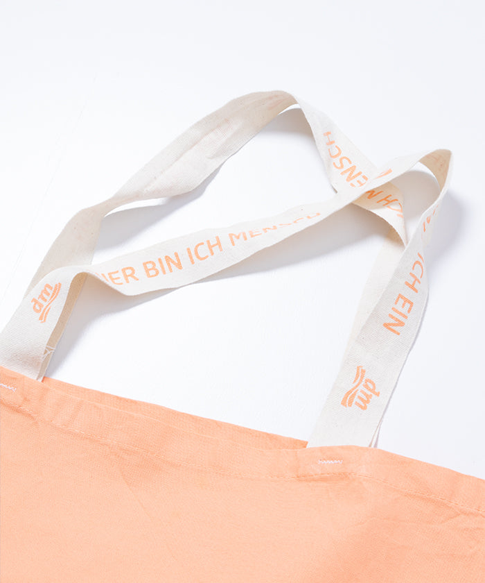 VINTAGE DM COTTON REUSABLE BAG - PEACH