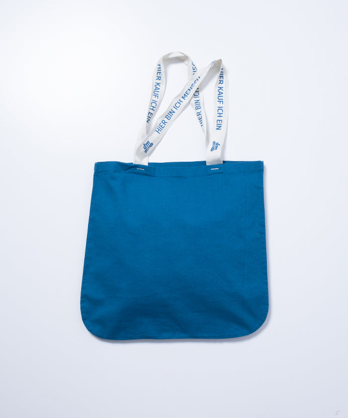 VINTAGE DM COTTON REUSABLE BAG - NAVY BLUE