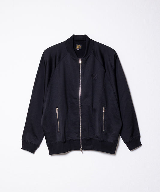 DOLMAN SLEEVE TRACK JACKET BRIGHT JERGEY - BLACK