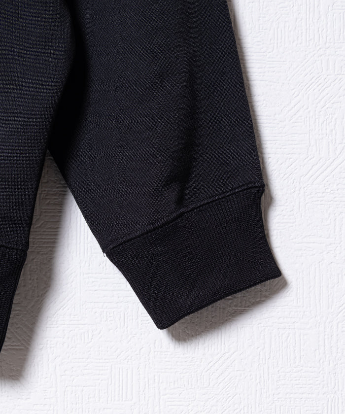 DOLMAN SLEEVE TRACK JACKET BRIGHT JERGEY - BLACK
