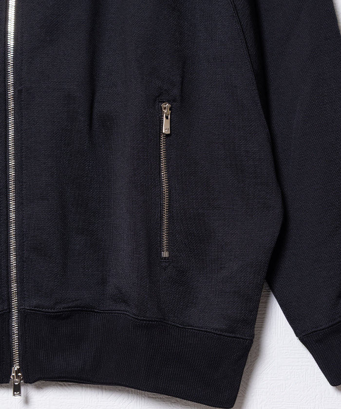 DOLMAN SLEEVE TRACK JACKET BRIGHT JERGEY - BLACK