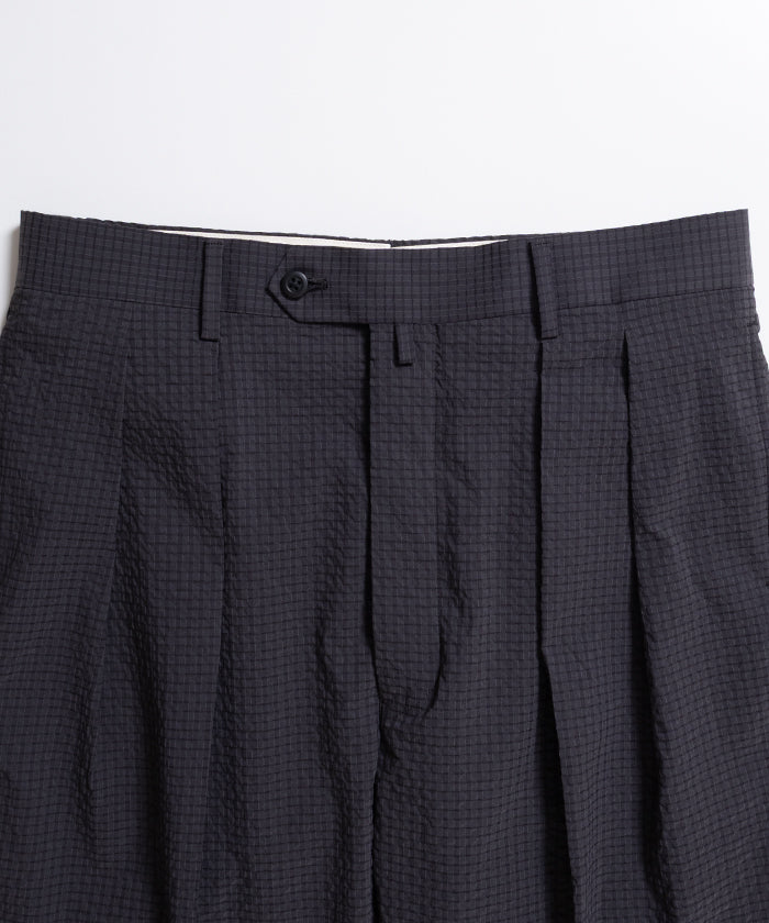 [NEAT] DOT'S SEERSUCKER WIDE - CHARCOAL / DOT'S SEERSUCKER WIDE - CHARCOAL 2026ss 2026 Spring/Summer - Alzac Kamakura Official Dealer Kanagawa Kamakura Online Shop Mail Order