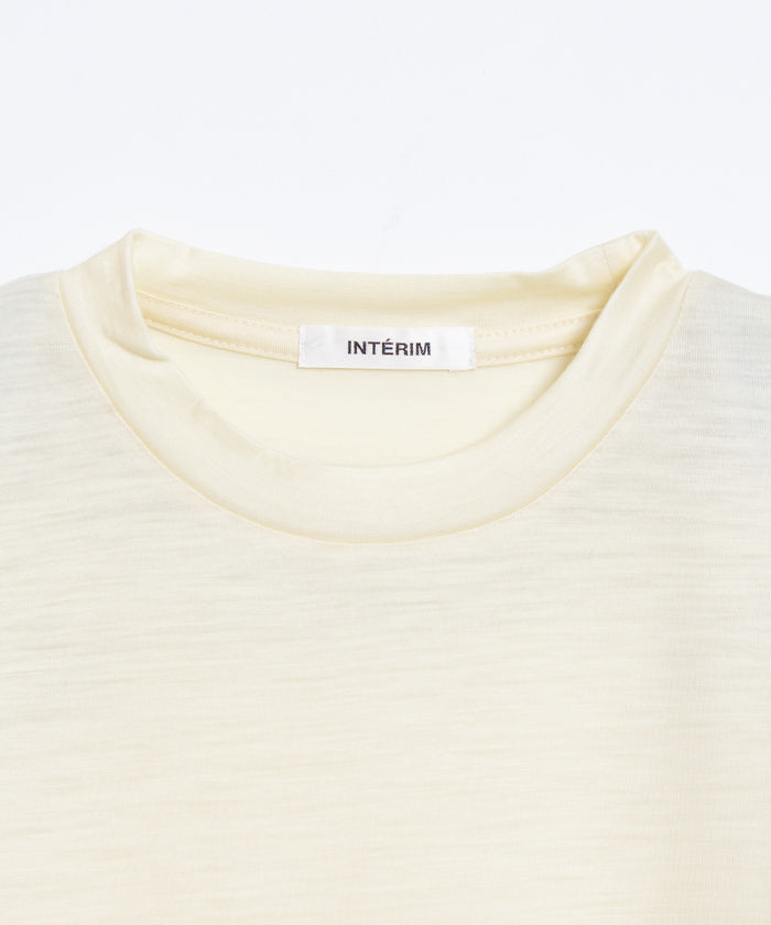 【INTÉRIM】EXTRA FINE MERINO WOOL JERSEY S/S TEE - WHITE / インテリム エクストラ ファイン メリノウール ジャージー 半袖 Tシャツ 白 ナチュラル 2025SS 2025春夏 正規取扱店 神奈川 鎌倉 オンラインショップ 通販