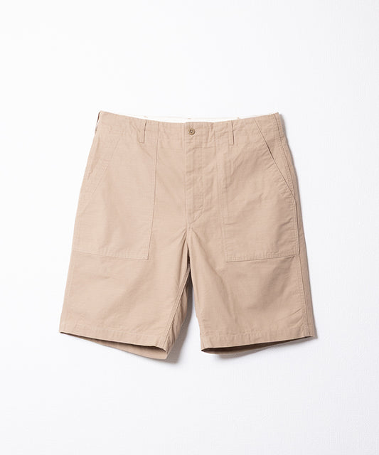 【ENGINEERED GARMENTS】FATIGUE SHORT COTTON RIPSTOP - KHAKI / エンジニアドガーメンツ ファティーグショーツ コットン リップストップ 2026ss 2026春夏 正規取扱店 神奈川 鎌倉 ARZACH KAMAKURA オンラインショップ 通販
