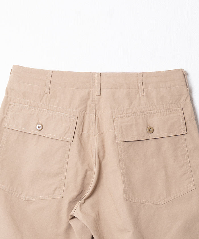 ENGINEERED GARMENTS】FATIGUE SHORT COTTON RIPSTOP - KHAKI