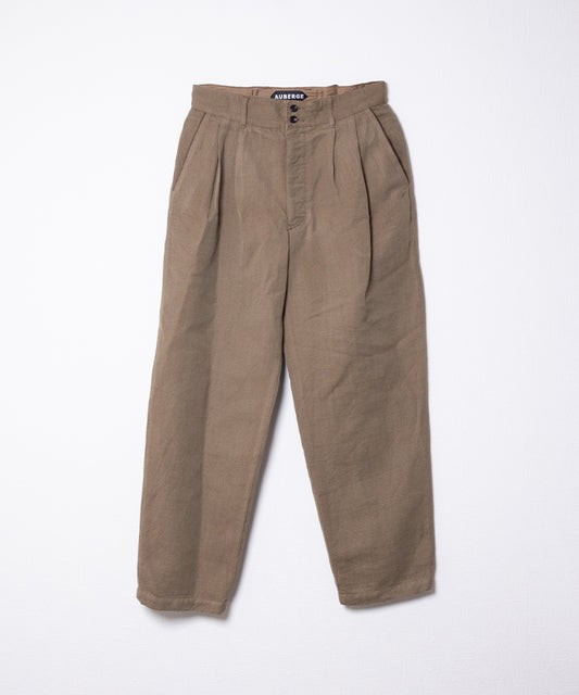 【AUBERGE】FELIX - BEIGE / オーベルジュ フェリックス テーパードパンツ ベージュ 2025AW 2025秋冬 正規取扱店 神奈川 鎌倉 オンラインショップ 通販