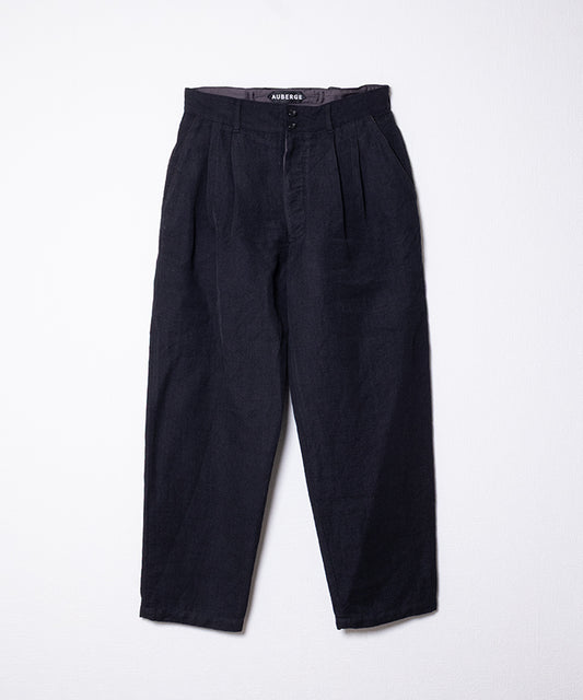 【AUBERGE】FELIX - NAVY / オーベルジュ フェリックス テーパードパンツ ネイビー 2025AW 2025秋冬 正規取扱店 神奈川 鎌倉 オンラインショップ 通販