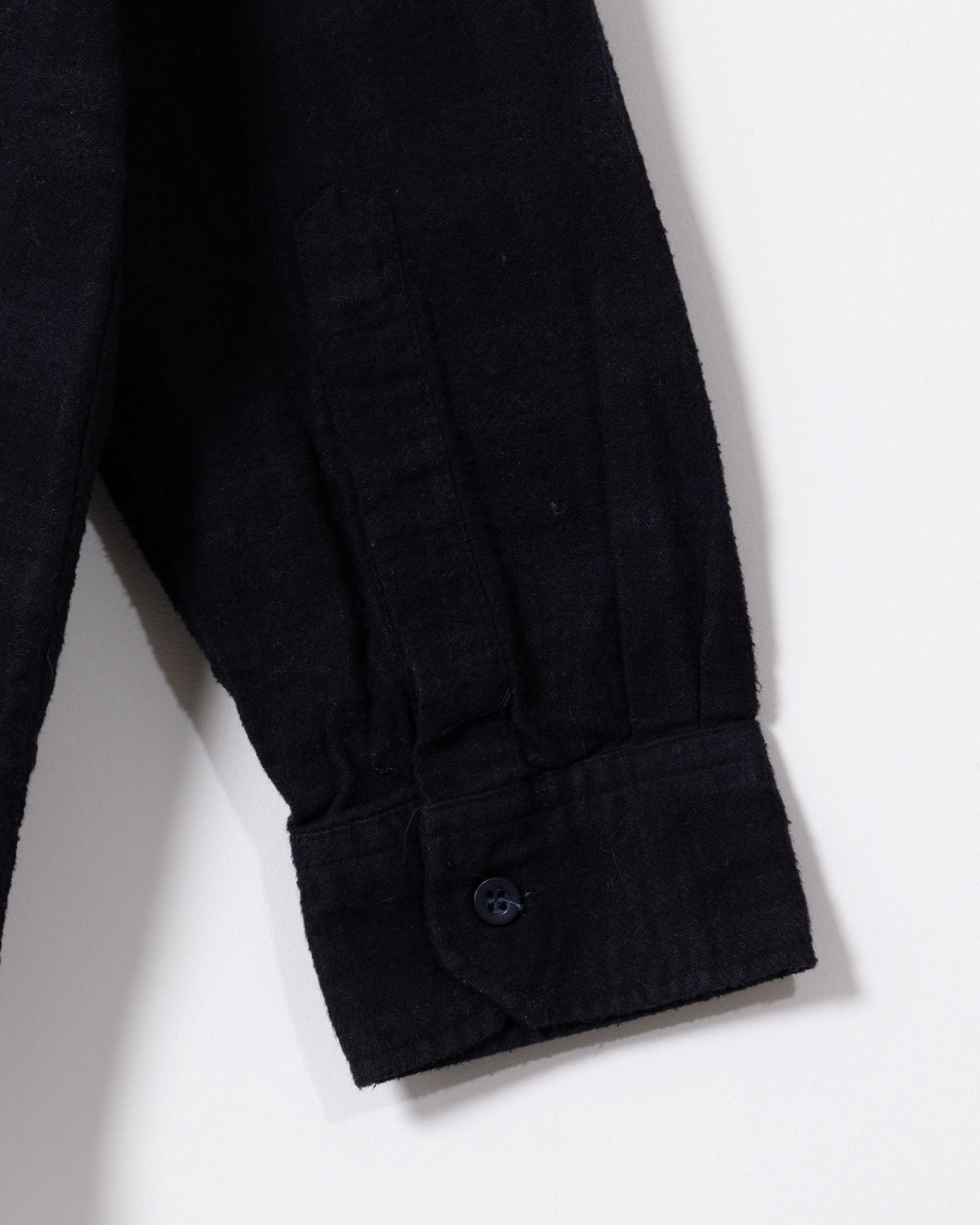 FLANNEL SHIRT -> 7 CUTS WIDE SHIRT OVER DYE - BLACK - 1