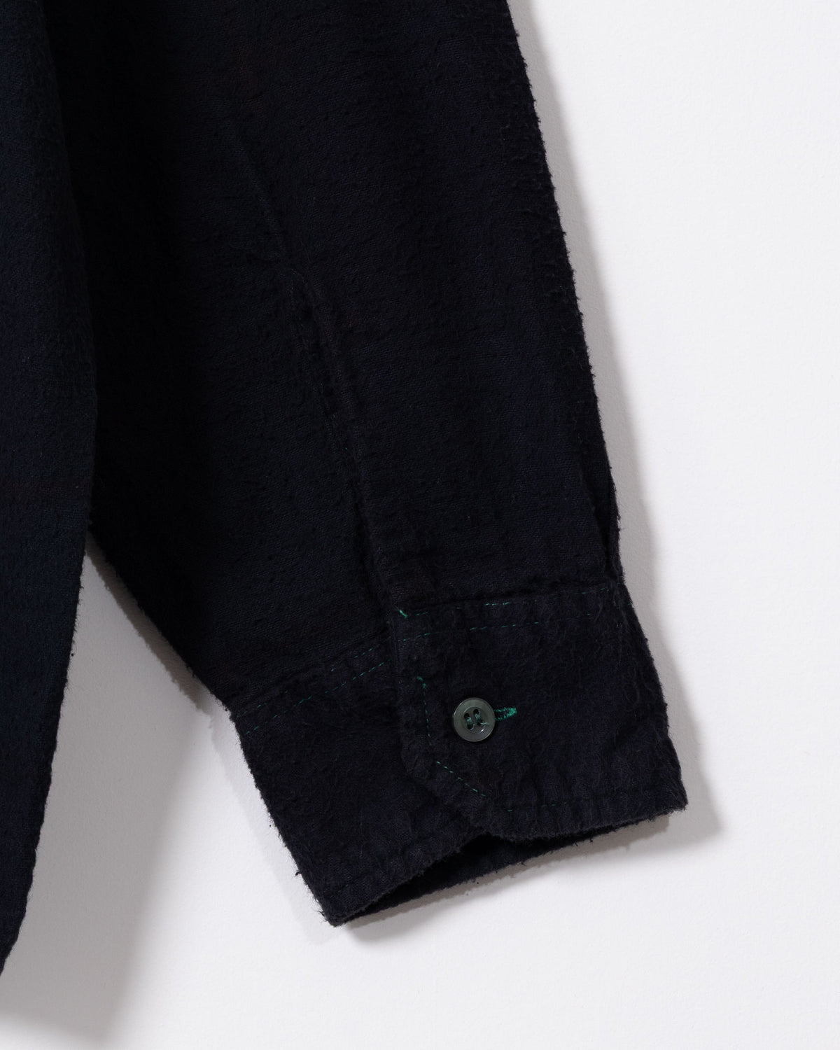 FLANNEL SHIRT -> 7 CUTS WIDE SHIRT OVER DYE - BLACK - 2