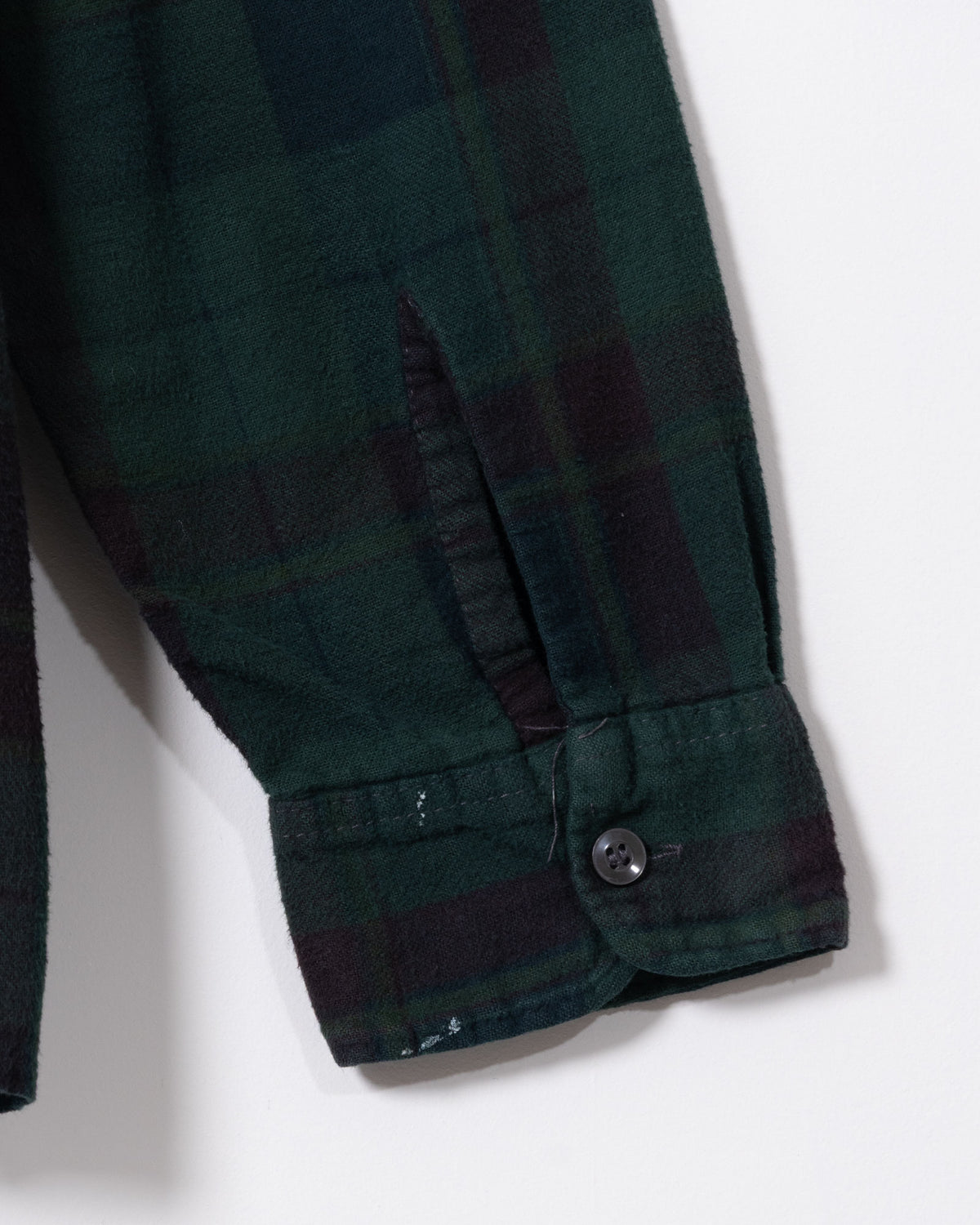 FLANNEL SHIRT -> 7 CUTS WIDE SHIRT OVER DYE - DK.GREEN - 2