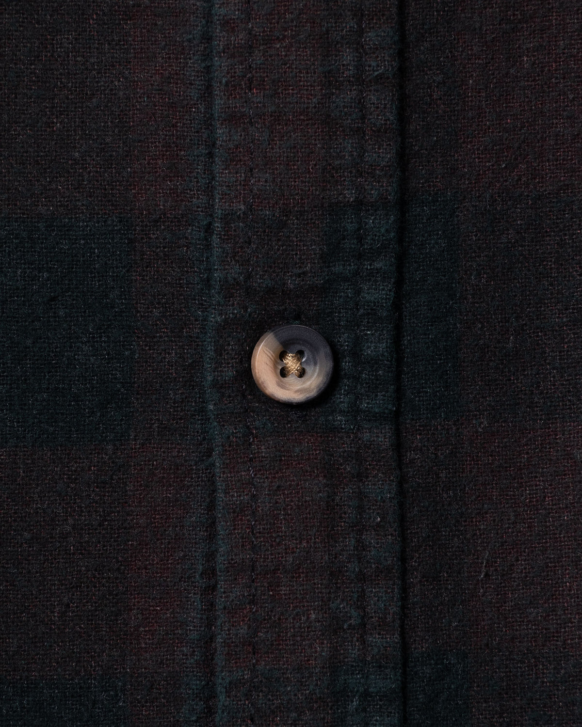 FLANNEL SHIRT -> 7 CUTS WIDE SHIRT OVER DYE - DK.GREEN - 2