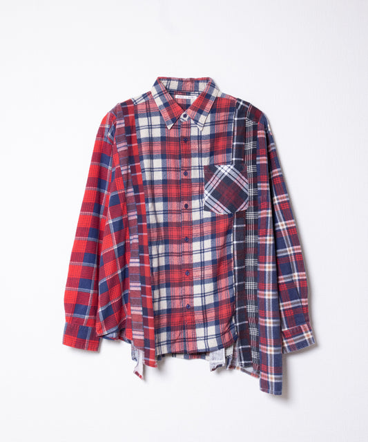 【Rebuild by Needles】FLANNEL SHIRT 7CUTS WIDE SHIRT / リビルド バイ ニードルズ フランネルシャツ 7カット ワイドシャツ 2025AW 2025秋冬 正規取扱店 神奈川 鎌倉 オンラインショップ 通販