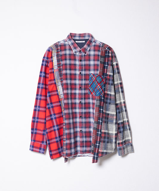 【Rebuild by Needles】FLANNEL SHIRT 7CUTS WIDE SHIRT / リビルド バイ ニードルズ フランネルシャツ 7カット ワイドシャツ 2025AW 2025秋冬 正規取扱店 神奈川 鎌倉 オンラインショップ 通販