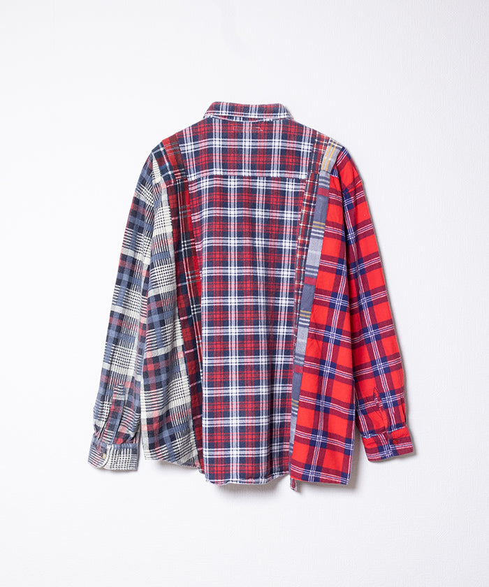 【Rebuild by Needles】FLANNEL SHIRT 7CUTS WIDE SHIRT / リビルド バイ ニードルズ フランネルシャツ 7カット ワイドシャツ 2025AW 2025秋冬 正規取扱店 神奈川 鎌倉 オンラインショップ 通販