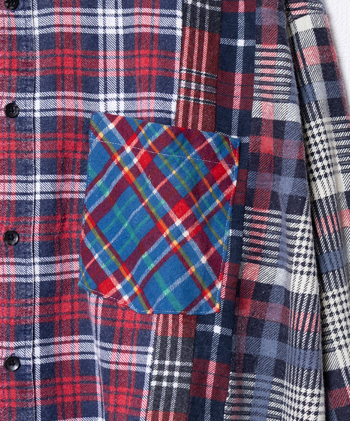 【Rebuild by Needles】FLANNEL SHIRT 7CUTS WIDE SHIRT / リビルド バイ ニードルズ フランネルシャツ 7カット ワイドシャツ 2025AW 2025秋冬 正規取扱店 神奈川 鎌倉 オンラインショップ 通販