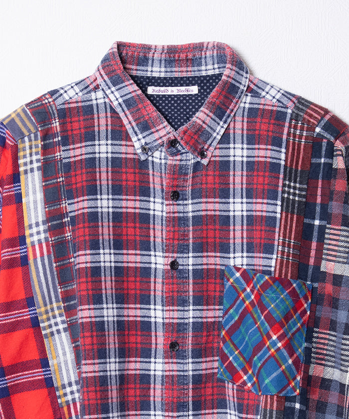 【Rebuild by Needles】FLANNEL SHIRT 7CUTS WIDE SHIRT / リビルド バイ ニードルズ フランネルシャツ 7カット ワイドシャツ 2025AW 2025秋冬 正規取扱店 神奈川 鎌倉 オンラインショップ 通販