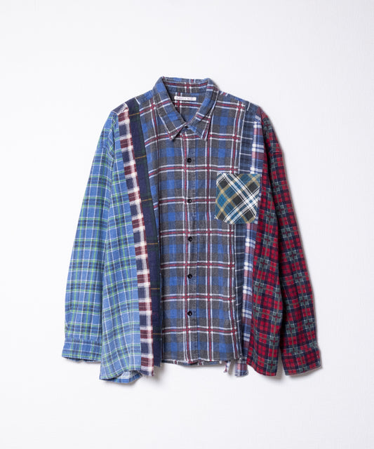 【Rebuild by Needles】FLANNEL SHIRT 7CUTS WIDE SHIRT / リビルド バイ ニードルズ フランネルシャツ 7カット ワイドシャツ 2025AW 2025秋冬 正規取扱店 神奈川 鎌倉 オンラインショップ 通販