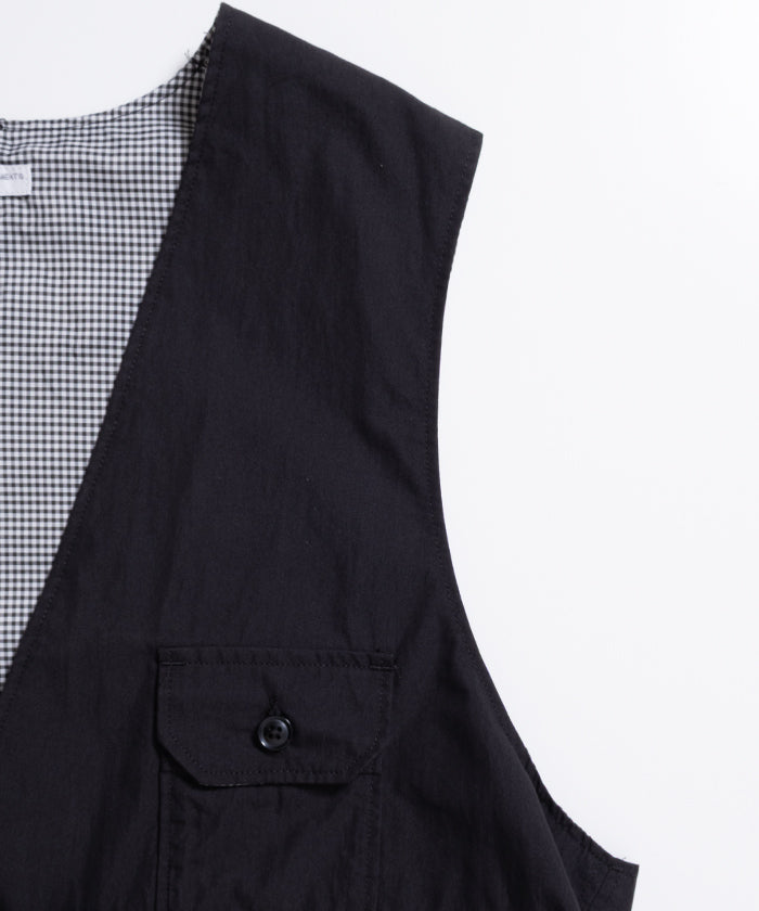 【ENGINEERED GARMENTS】FOWL VEST LT.WEIGHT NYCO POPLIN / エンジニアドガーメンツ フォールベスト ライトウエイト ナイロンコットン ポプリン 2026ss 2026春夏 正規取扱店 神奈川 鎌倉 オンラインショップ 通販