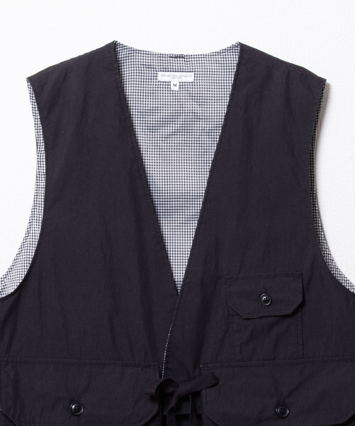 【ENGINEERED GARMENTS】FOWL VEST LT.WEIGHT NYCO POPLIN / エンジニアドガーメンツ フォールベスト ライトウエイト ナイロンコットン ポプリン 2026ss 2026春夏 正規取扱店 神奈川 鎌倉 オンラインショップ 通販