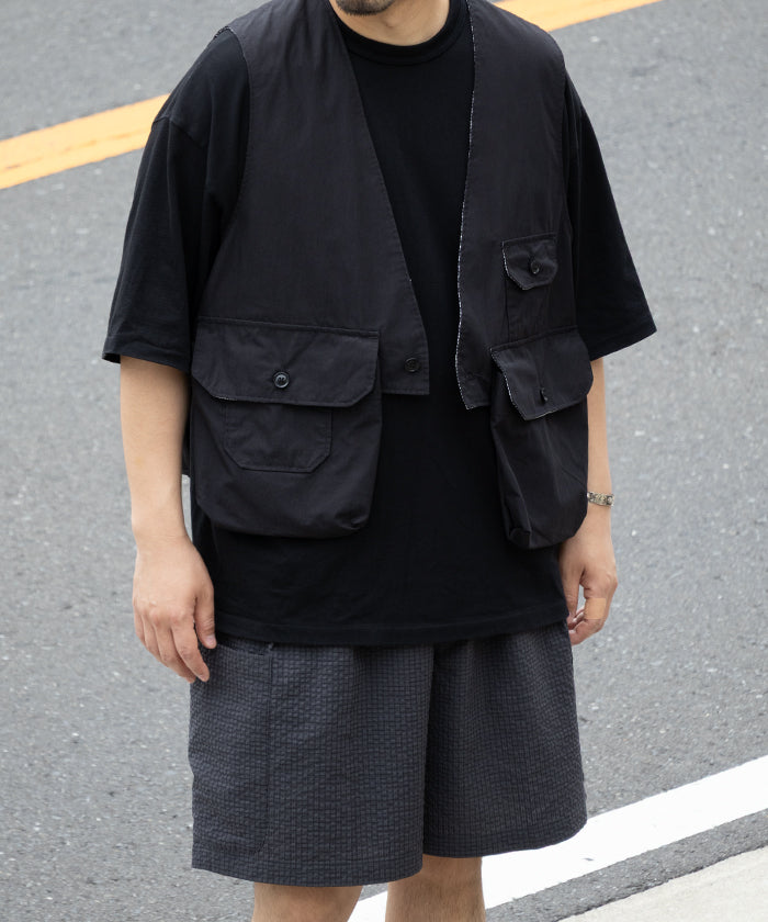 【ENGINEERED GARMENTS】FOWL VEST LT.WEIGHT NYCO POPLIN / エンジニアドガーメンツ フォールベスト ライトウエイト ナイロンコットン ポプリン 2026ss 2026春夏 正規取扱店 神奈川 鎌倉 オンラインショップ 通販