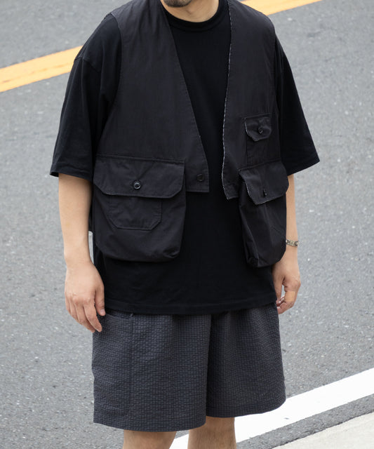 【ENGINEERED GARMENTS】FOWL VEST LT.WEIGHT NYCO POPLIN / エンジニアドガーメンツ フォールベスト ライトウエイト ナイロンコットン ポプリン 2026ss 2026春夏 正規取扱店 神奈川 鎌倉 オンラインショップ 通販