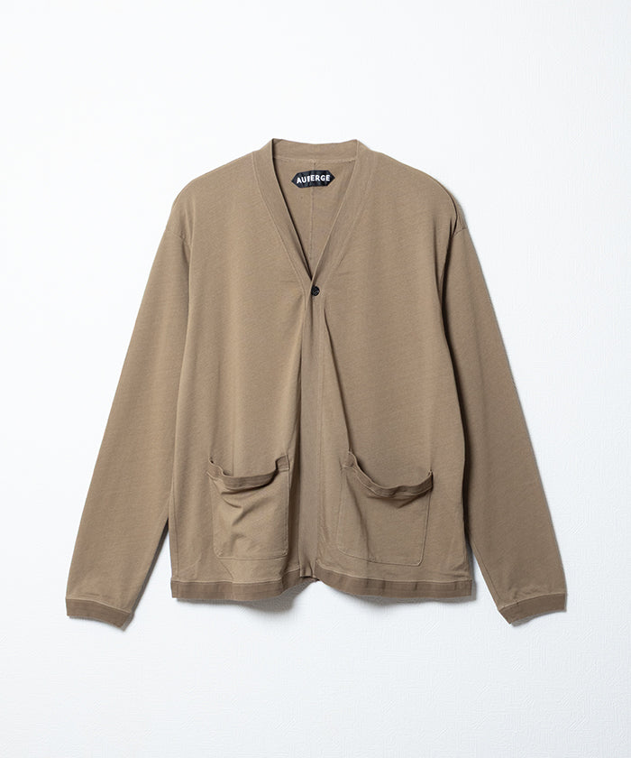 【AUBERGE】FRANCO - BEIGE / オーベルジュ フランコ Vネック コットン カーディガン 2026ss 2026春夏 正規取扱店 神奈川 鎌倉 アルザック鎌倉 オンラインショップ 通販