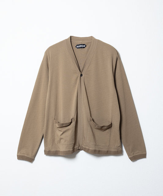 【AUBERGE】FRANCO - BEIGE / オーベルジュ フランコ Vネック コットン カーディガン 2026ss 2026春夏 正規取扱店 神奈川 鎌倉 アルザック鎌倉 オンラインショップ 通販