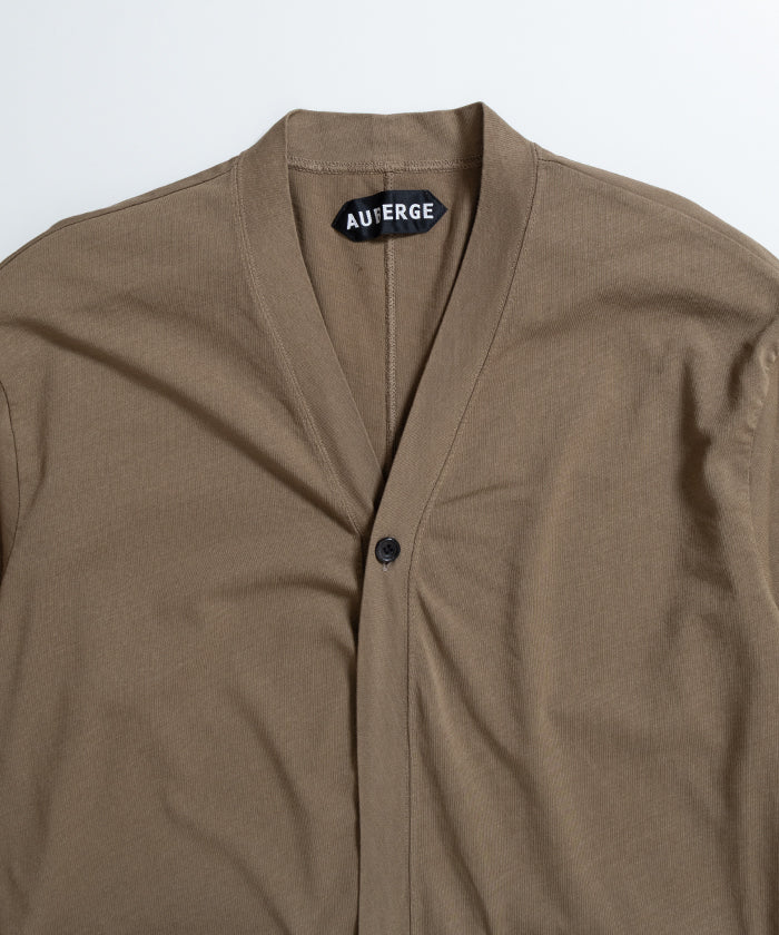 【AUBERGE】FRANCO - BEIGE / オーベルジュ フランコ Vネック コットン カーディガン 2026ss 2026春夏 正規取扱店 神奈川 鎌倉 アルザック鎌倉 オンラインショップ 通販