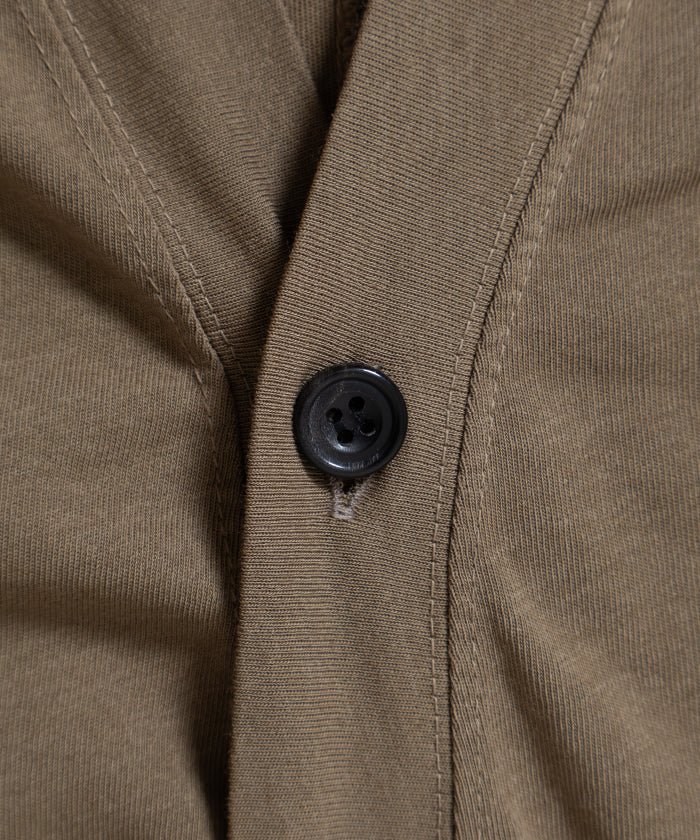 【AUBERGE】FRANCO - BEIGE / オーベルジュ フランコ Vネック コットン カーディガン 2026ss 2026春夏 正規取扱店 神奈川 鎌倉 アルザック鎌倉 オンラインショップ 通販