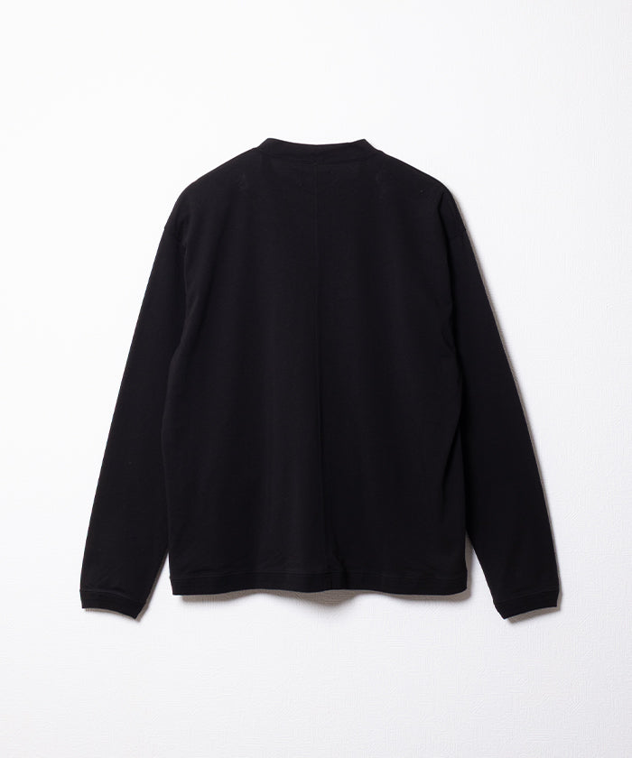 【AUBERGE】FRANCO - BLACK / オーベルジュ フランコ Vネック コットン カーディガン 2026ss 2026春夏 正規取扱店 神奈川 鎌倉 アルザック鎌倉 オンラインショップ 通販