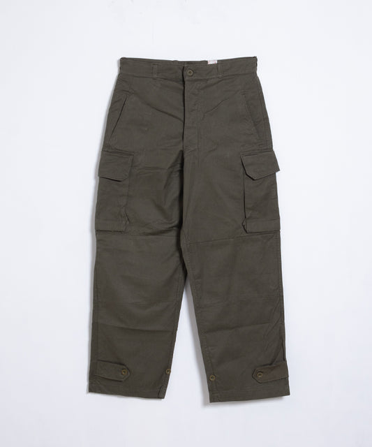 1950-60’s FRENCH ARMY FIELD CARGO PANTS M47 HBT FABRIC DEADSTOCK / フランス軍 M47 フィールド カーゴパンツ ヘリンボーンツイル デッドストック 23サイズ 実物 新古品 ヴィンテージ オンラインショップ 通販