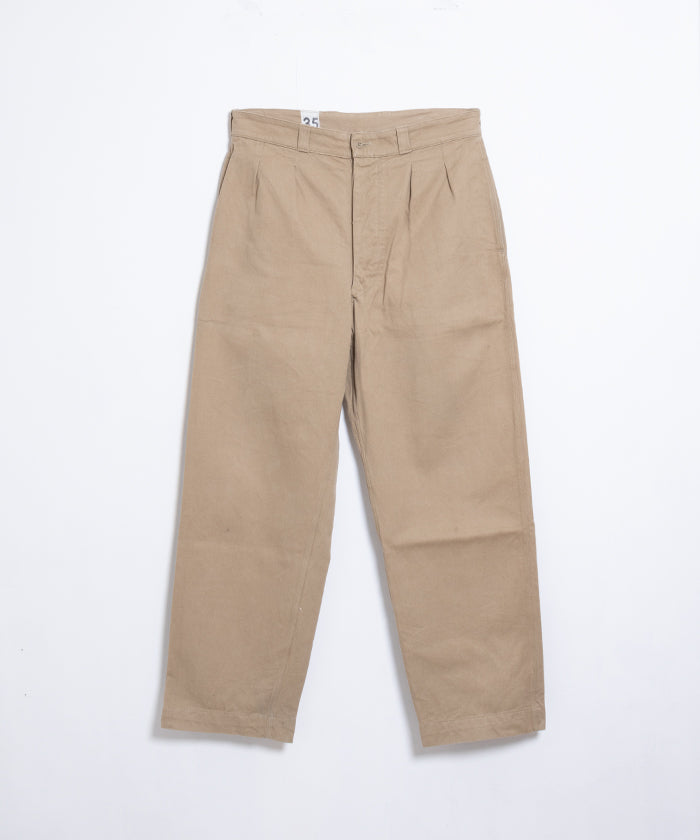 1950-60’s  FRENCH ARMY M52 CHINO PANTS - 35 / フランス軍 M52 チノパンツ 26サイズ ビンテージ ヴィンテージ 古着 ミリタリーパンツ 通販 オンラインショップ 神奈川 鎌倉